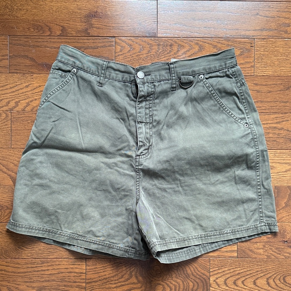 Bill Blass Women Olive Cargo Shorts